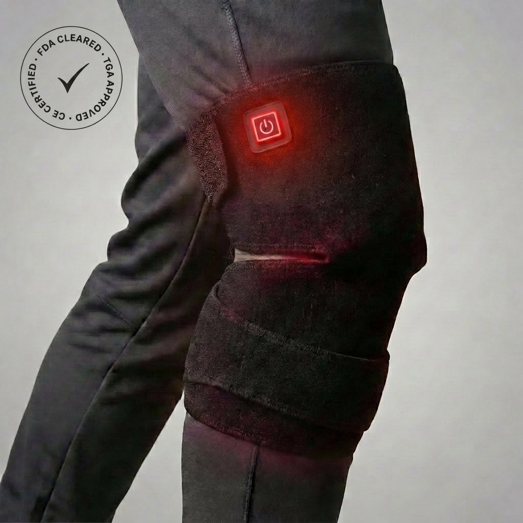 Pulse™ Large Area Red Light Therapy Knee Brace with Vibration