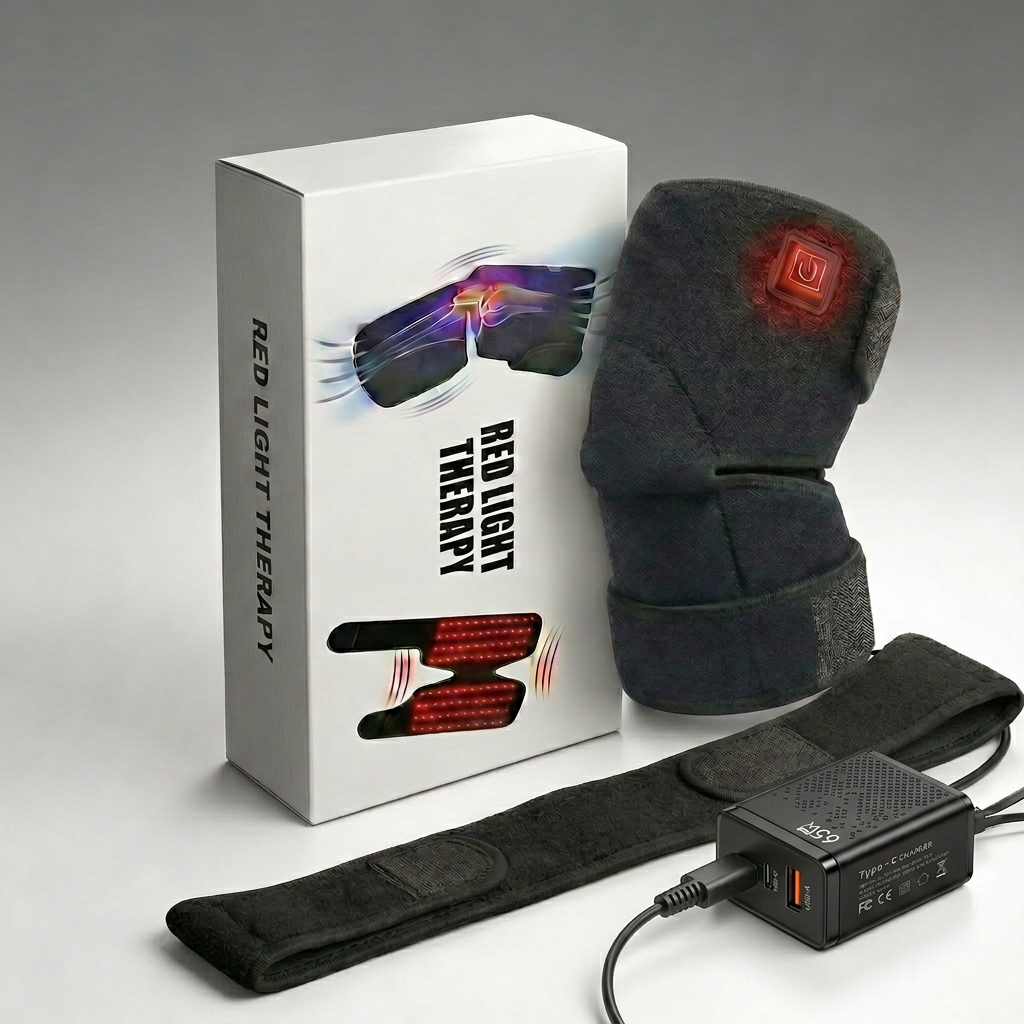 Pulse™ Large Area Red Light Therapy Knee Brace with Vibration