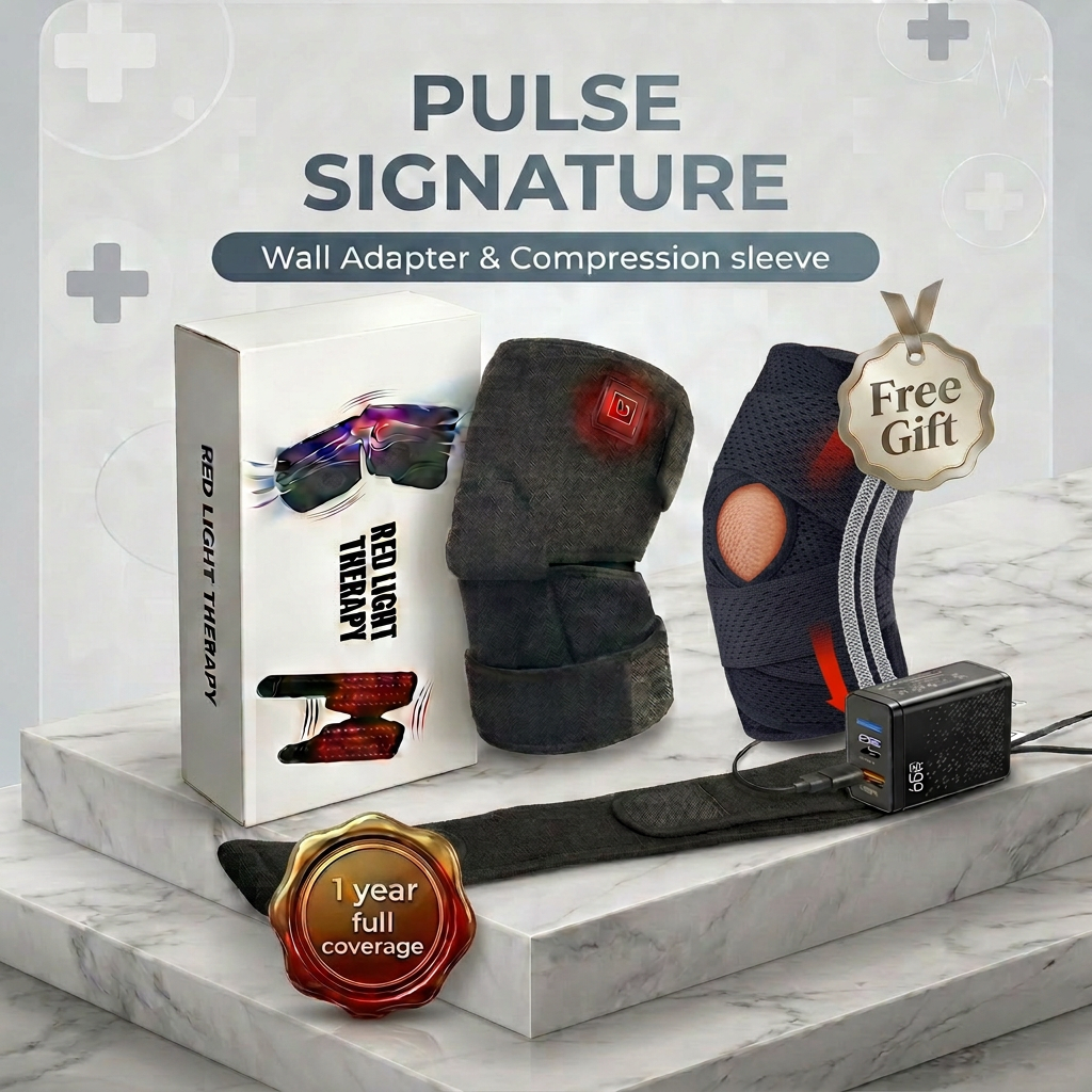 Pulse™ Large Area Red Light Therapy Knee Brace with Vibration